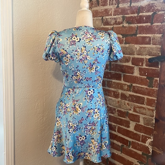 ZARA - SATIN EFFECT PRINT DRESS - Picture 8 of 10